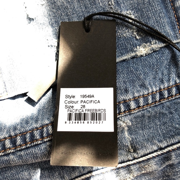 One Teaspoon Freebirds Ripped Skinny Jeans Size 28 - Picture 7 of 8